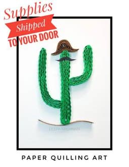 Paper Quilling - Cactus Man thumbnail