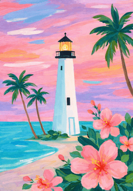 Tropic like it’s hot - Paint and sip event at Old Spaghetti Factory in Duarte, CA - PaintNite.com