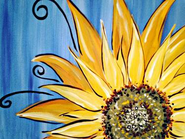 Sunflower Swirl — Painting