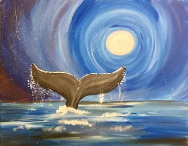 A Whale Of A Tail - Paint and sip event at Delizioso European Bistro in Mill Creek, WA - PaintNite.com