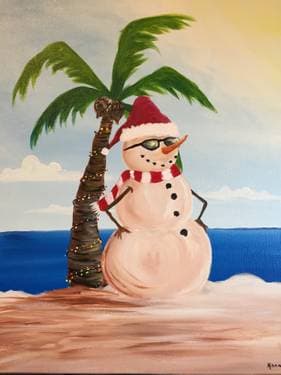 Holiday in the Sun - Paint Nite event in Encino, CA
