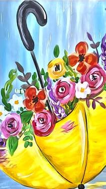 Beautiful Umbrella - Paint and sip event at Les 3 Brasseurs Pointe-Claire in Pointe-Claire, QC - PaintNite.com