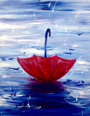 When It Rains - Paint and sip event at Brave Brewing Company in Port Moody, BC - PaintNite.com