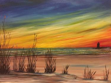 East Coast Sunset, February 11th 2026, The Colonial Inn Hillsborough — Painting