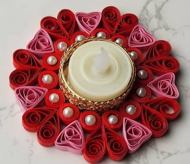 Paper Quilling Candle Holder Making Workshop with Trupti More @Virtual — Painting