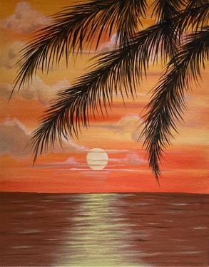 Lone Star Byward SUNDAYS: Hot Summer Sunsaet — Painting