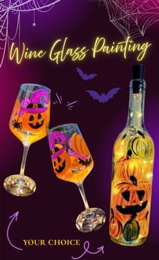 Halloween Glass Painting: OH MY! — Painting