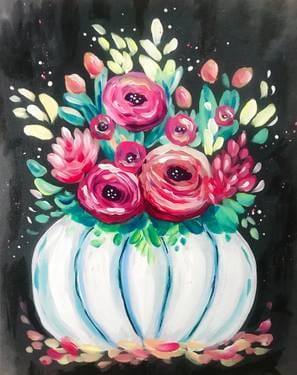 Paint Nite: Pumpkin Blossoms — Painting