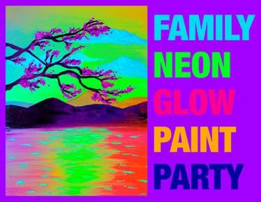 Glow in the Dark Cherry Blossom Tree - Paint and sip event at Loulou Céramique in Montreal, QC - PaintNite.com
