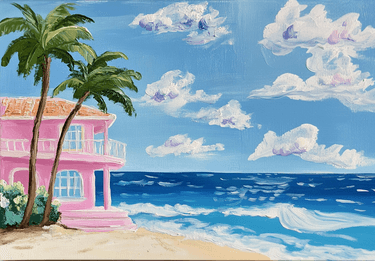 Malibu Doll Dream House — Painting