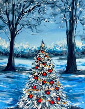 In December at Diana's Oyster Bar - Markham — Painting