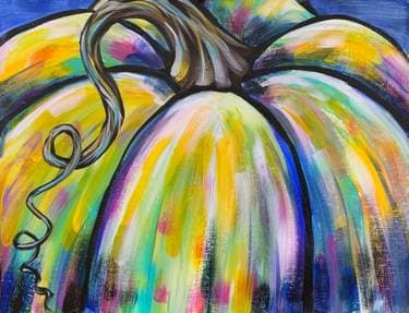Vibrant Autumn Pumpkin - Paint and sip event at Novotel Toronto Centre in Toronto, ON - PaintNite.com