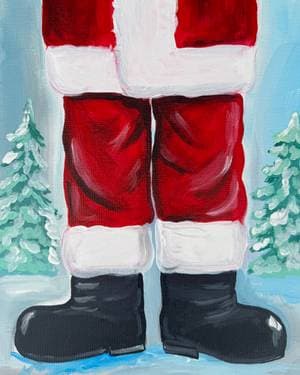 Santa’s Christmas Boots - Paint and sip event at Dave & Busters Oakville in Oakville, ON - PaintNite.com