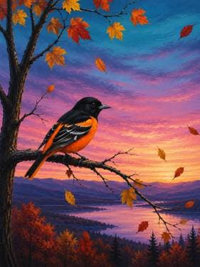 Autumn Melody - Paint Nite event in Mississauga, ON