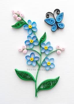 Forget-Me-Nots : Paper Quilling thumbnail