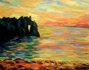 Impressionist Sunset - Paint and sip event at Saffron's in Winnipeg, MB - PaintNite.com