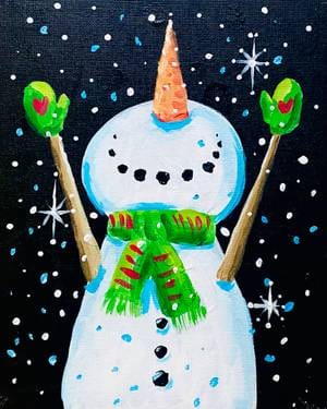 Paint Nite: The Magical Snowman — Painting