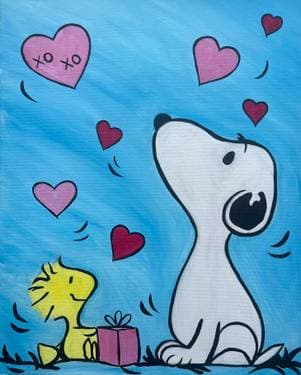 Best Friends Forever - Paint and sip event at ERTHYA Restaurant in Cupertino, CA - PaintNite.com