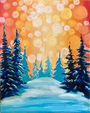 Spruce Up Your Glow Game - Paint and sip event at The Canadian Brewhouse - Sherwood Park in Sherwood Park, AB - PaintNite.com