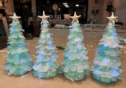 Seaglass Christmas Tree 9” (real seaglass) thumbnail