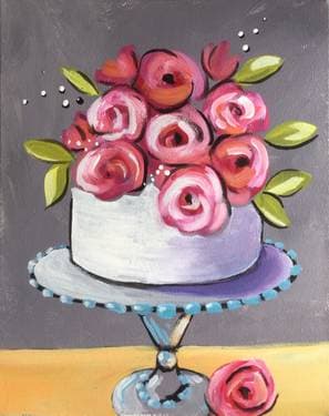 Flower cake with Michelle Ducasse