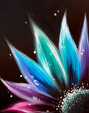 Glowing Flower at Café Olé Restaurant & Cantina | Boise Towne Square — Painting