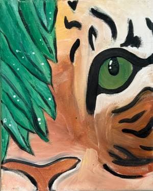 Jungle Peek - Paint and sip event at Bonchon Arlington in ARLINGTON, VA - PaintNite.com