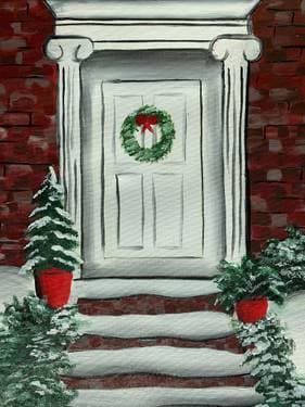 Coming Home for Christmas - Paint and sip event at Mr Mikes Steakhouse in Saskatoon, SK - PaintNite.com