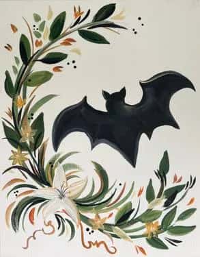 Beautiful Boho Halloween Bat