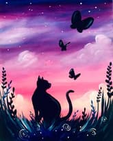 Cat and Butterflies thumbnail