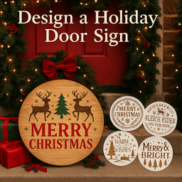 Design a Holiday Door Sign 12" thumbnail