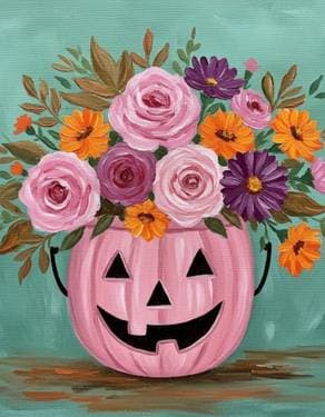 Halloween Bouquet - Paint and sip event at East End Brewing Company in Pittsburgh, PA - PaintNite.com