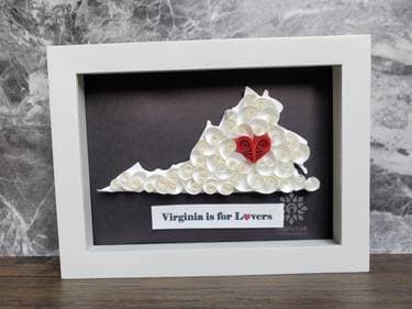 Paper Quilling State Map - Paint and sip event at Ornery Beer Company Fairfax in Fairfax, VA - PaintNite.com