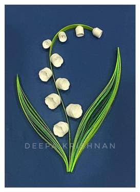 Lily of the valley - Paper Quilling with Deepa Krishnan