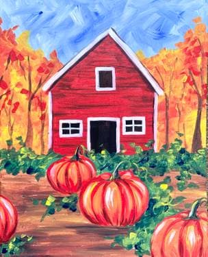Barn Pumpkins - Paint Nite event in Pointe-Claire, QC