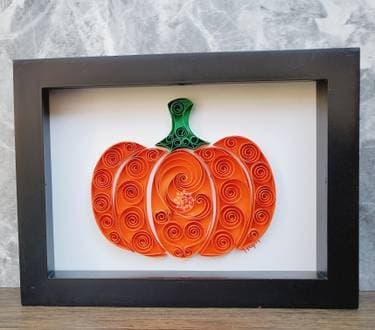 Paper Quilling Pumpkin - Paint and sip event at Ornery Beer Company Fairfax in Fairfax, VA - PaintNite.com