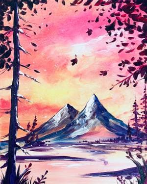 Falling into Winter - Paint and sip event at Logan's Roadhouse Chico in Chico, CA - PaintNite.com