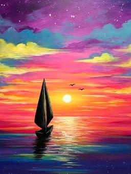 Bright Sunset Sails thumbnail