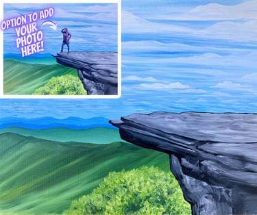 Atop McAfee Knob - Paint and sip event at Big Lick Brewing Company in Roanoke, VA - PaintNite.com