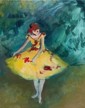 Saturday Edgar Degas - Dancer Making Points — Painting