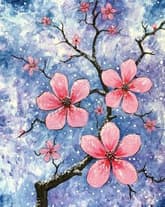 Snow Dusted Cherry Blossoms thumbnail