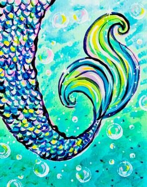 "Mermaid Tail" — Painting