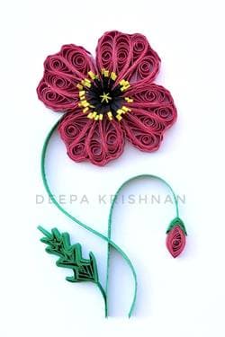 Poppy - Paper Quilling thumbnail