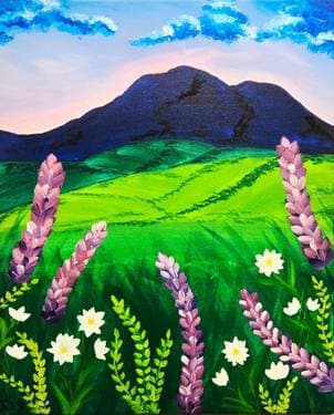 Wildflowers in the Buttes - Paint Nite event in Yuba City, CA