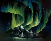 Winter Mountain Northern Lights thumbnail