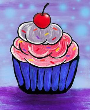 Magical Summer Cupcake - Paint Nite event in Pointe-Claire, QC