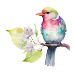 WATERCOLOR Cutie Bird thumbnail