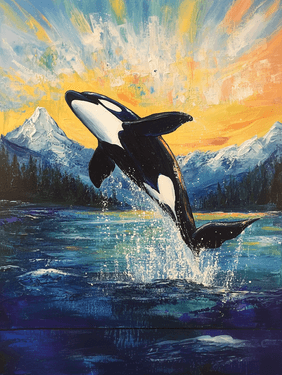 Free Willy & the Wild Blue - Paint and sip event at Smith's Irish Pub in Vancouver, BC - PaintNite.com