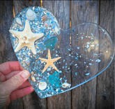 Seascape resin heart shaped mold workshop thumbnail