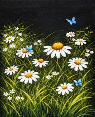 Daisies and Butterflies - Paint and sip event at The Old Spaghetti Factory in SAN JOSE, CA - PaintNite.com